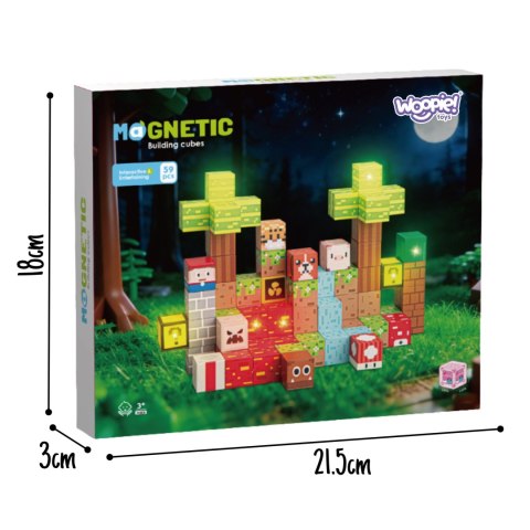 Woopie WOOPIE Magnetyczne Klocki Konstrukcyjne Las 75 el.