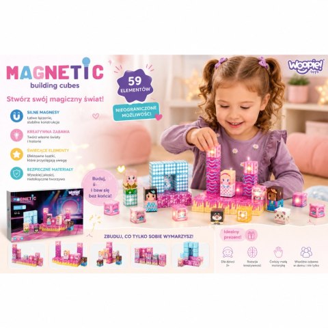 Woopie WOOPIE Magnetyczne Klocki Konstrukcyjne Scena 59 el.