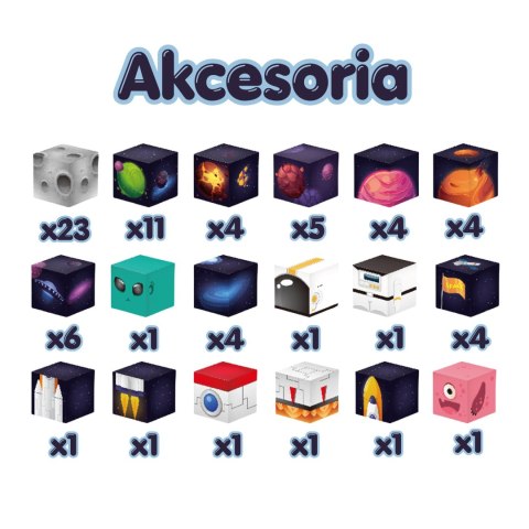 Woopie WOOPIE Magnetyczne Kostki Konstrukcyjne Kosmos 74 el.