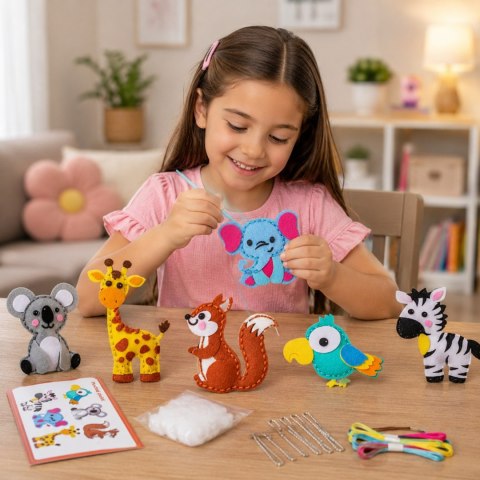 Woopie WOOPIE Zestaw do Szycia dla Dzieci Woopie Breloczki DIY Filc