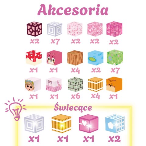 Woopie Woopie Klocki Magnetyczne Kostki 48 el Montessori Edukacyjna Układanka 3D