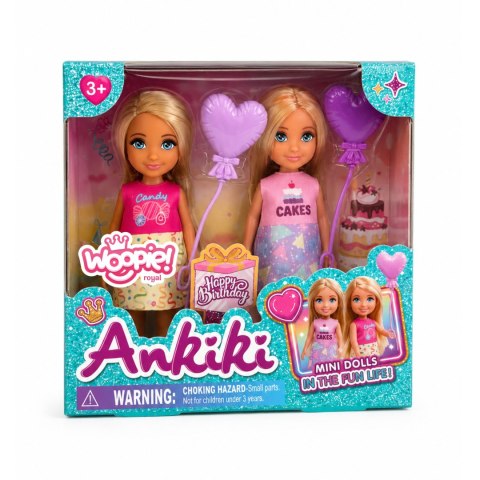 Woopie Zestaw Urodzinowy Dwóch Laleczek - Candy i Cakes