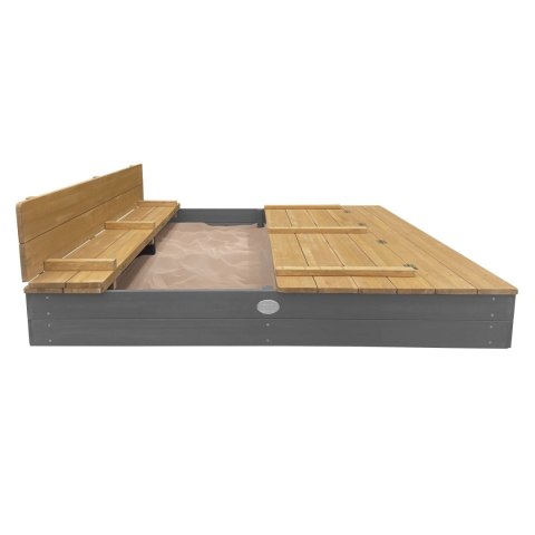AXI AXI Piaskownica XXL Ella 150x150 z Ławeczkami Szara