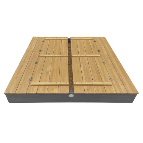 AXI AXI Piaskownica XXL Ella 150x150 z Ławeczkami Szara