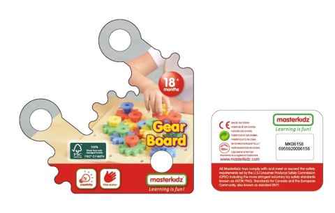 Masterkidz MASTERKIDZ Koła Zębate Zbuduj Własny Mechanizm Tablica Montessori