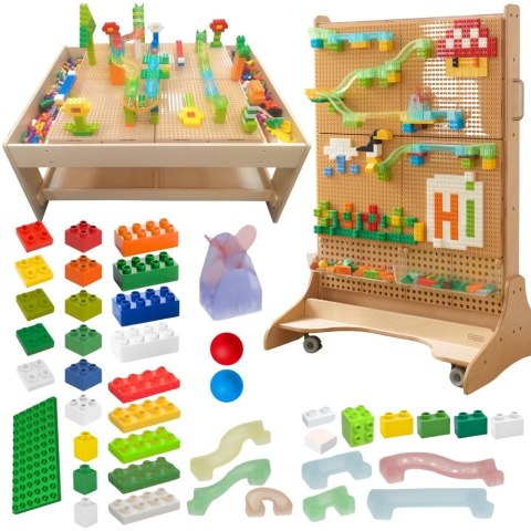 Masterkidz MASTERKIDZ Zestaw Klocków Konstrukcyjnych Tor Kulkowy STEM 359 el.