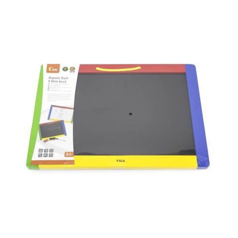 Viga Toys VIGA Drewniana Dwustronna Tablica Magnetyczna Kredowa Akcesoria