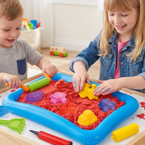 Woopie WOOPIE Magiczny Piasek Kinetyczny Zestaw Basen Foremki 3+