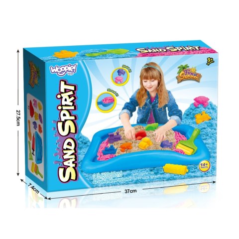 Woopie WOOPIE Magiczny Piasek Kinetyczny Zestaw Basen Foremki 3+