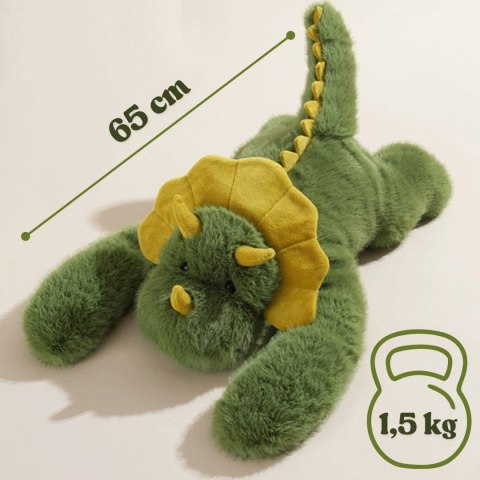 Woopie WOOPIE Pluszak Obciążeniowy Dinozaur Antystresowy Sensoryczny Ciężkomiś Przytulanka 65cm 1500g