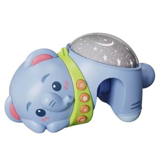 WOOPIE BABY Projektor Gwiazd Rzutnik Lampka Nocna dla Dzieci Słonik