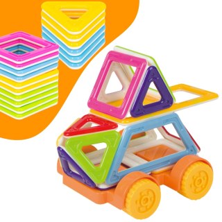 WOOPIE Klocki Magnetyczne Pojazd Mini Budowle STEAM 22el.