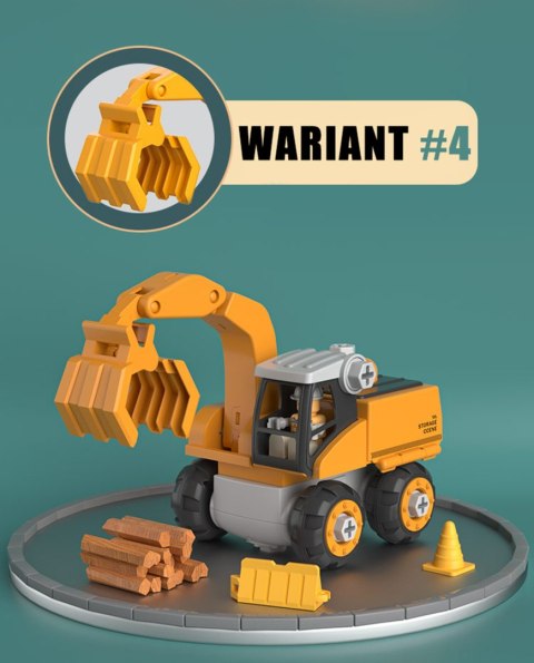 WOOPIE Mega Plac Budowy 5w1 Zestaw XXL do Skręcania DIY