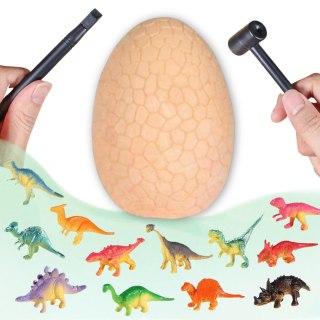 WOOPIE Wykopalisko Jajko Dinozaura Zestaw Archeologa do Rozkopania 12 Dinozaurów