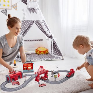 WOOPIE Zestaw Kolejka Elektryczna Pendolino Straż Pożarna 66el.